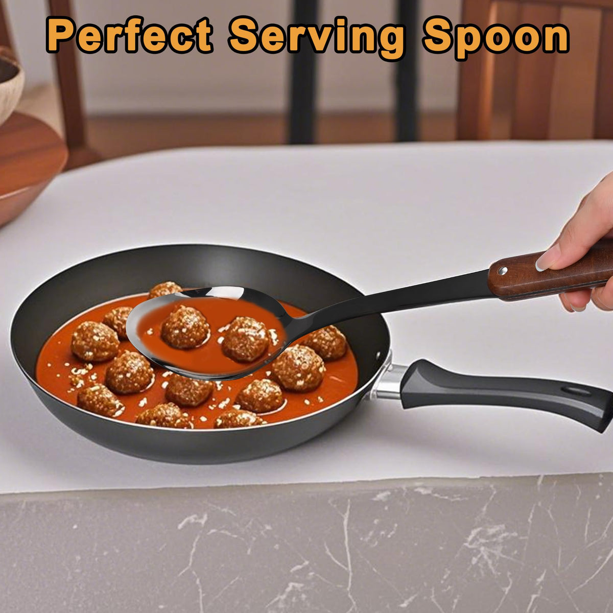 FJNATINH slotted spatula with drainage while turning