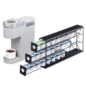 FlagShip K Cup Drawer 3-tier holds 24 pods for a tidy morning routine
