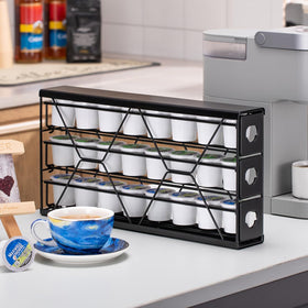 FlagShip K Cup Drawer anti-slip foot pads stabilize the unit