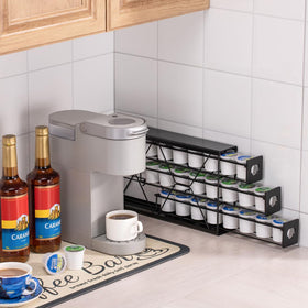 FlagShip K Cup Drawer 24-pod capacity helps tracking stock at a glance
