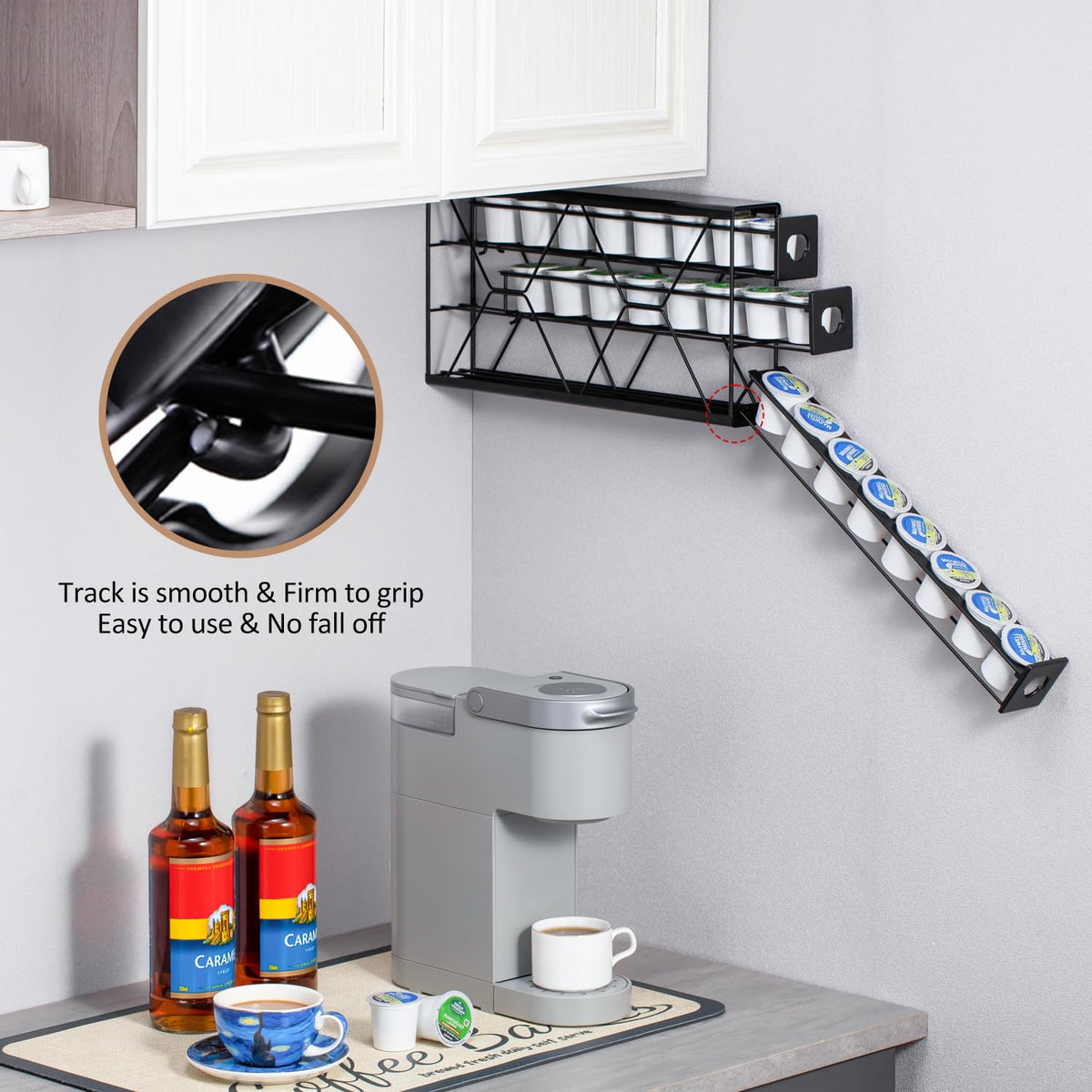 FlagShip K Cup Drawer sturdy metal frame built to last
