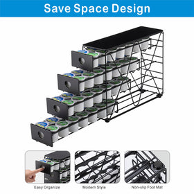 FlagShip K Cup Holder showing 56-pod capacity across four tiers.
