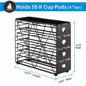 FlagShip K Cup Holder with drawer open for easy pod access and refills.