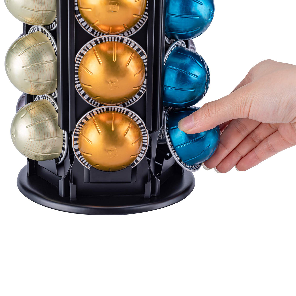 FlagShip metal stand with matte black finish offers durable, rust-resistant support.