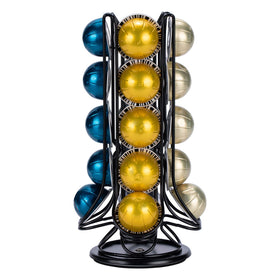 FlagShip Vertuo Pod Holder chrome wire frame supports durable countertop storage