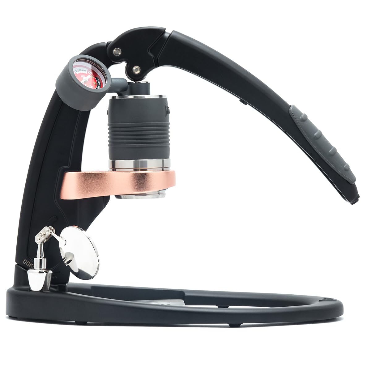 Flair PRO 3 black lever for home espresso with tactile control.