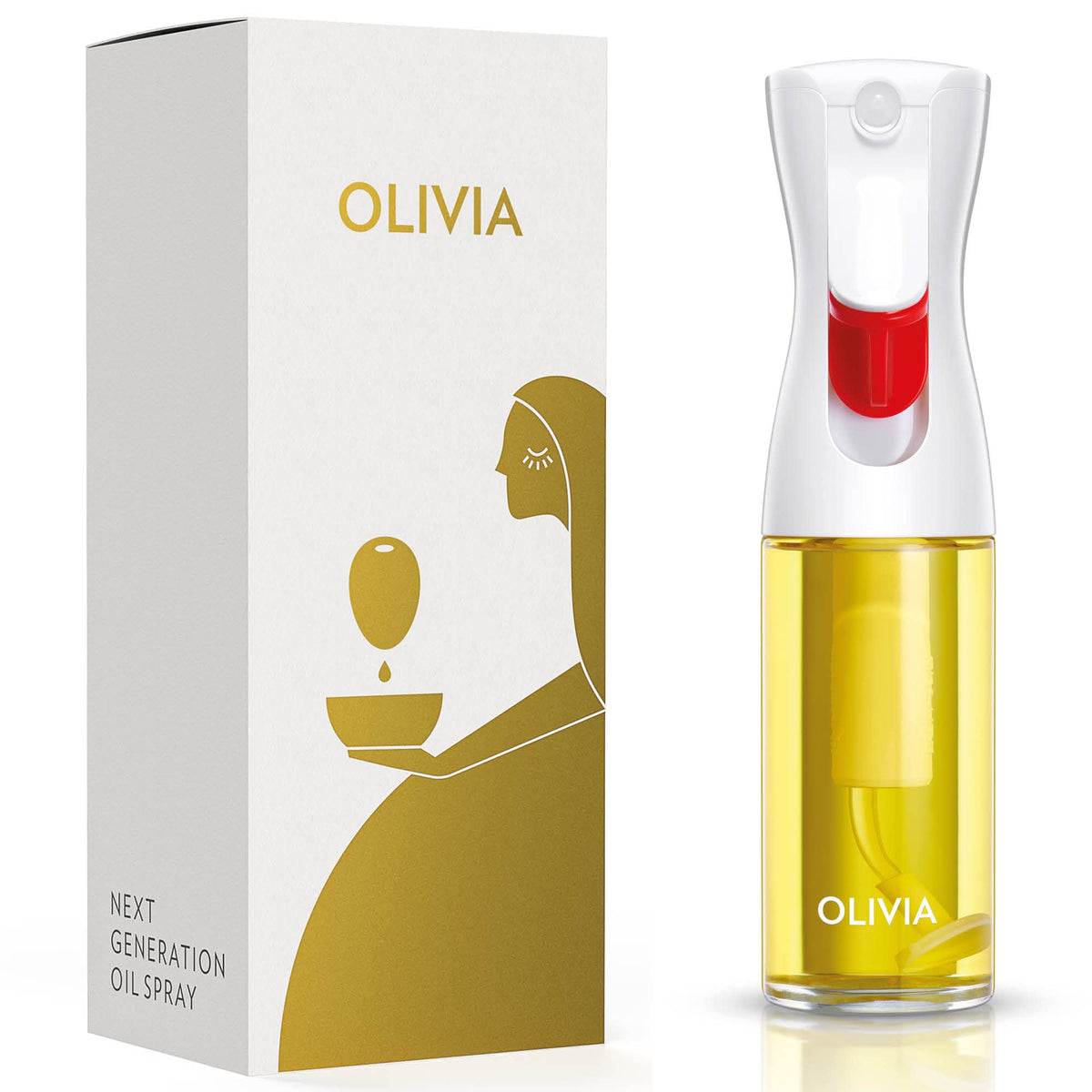 FLAIROSOL Olivia bottle with fine-mist spray for even coverage.