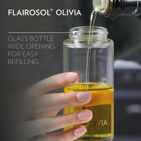 FLAIROSOL Olivia Signature ergonomic handle makes triggering effortless.