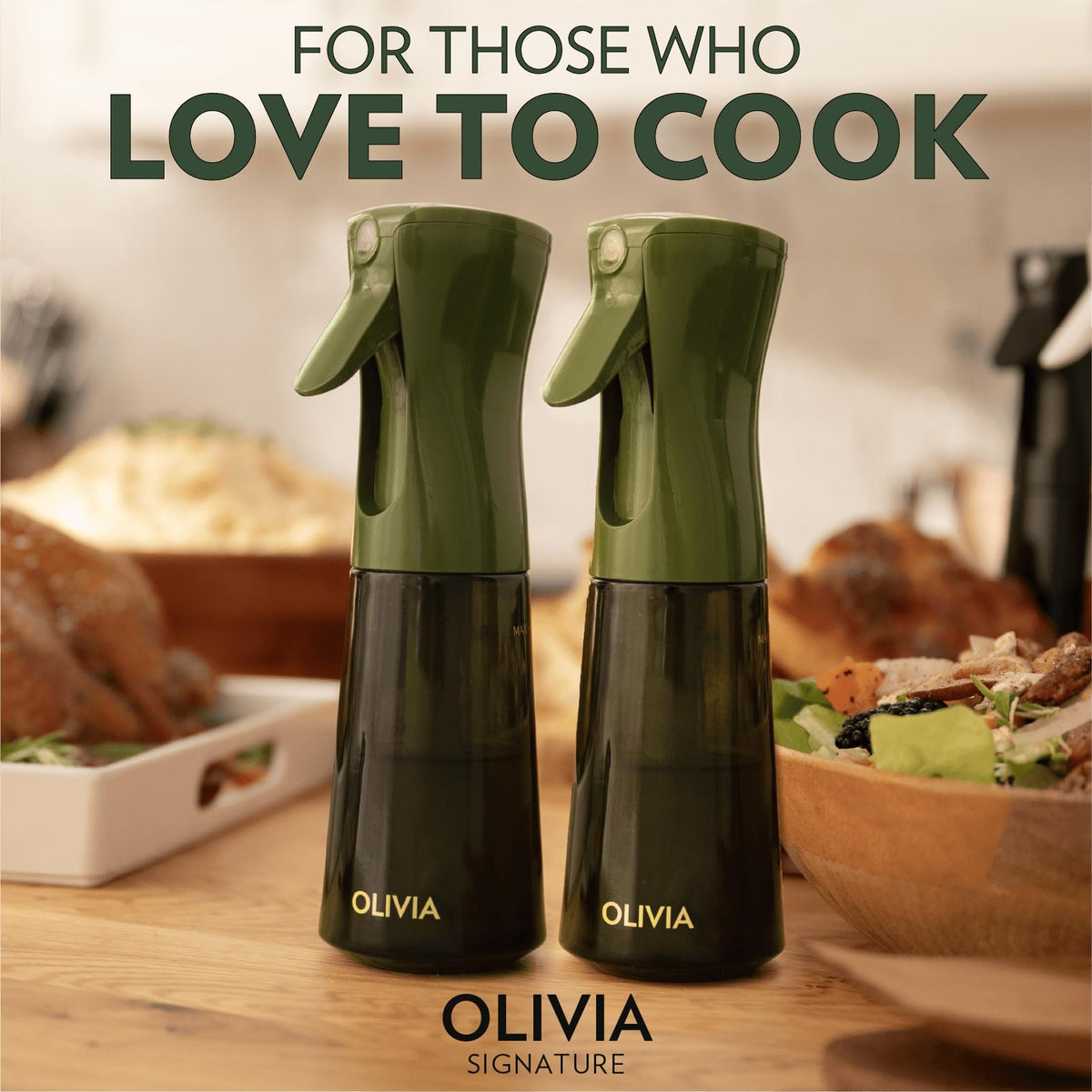 Flairosol Olivia Signature two-pack glass bottles for everyday cooking