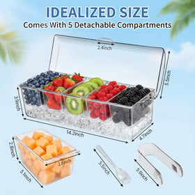 Flajepetals main caddy dimensions 157-53-57 inch for space.