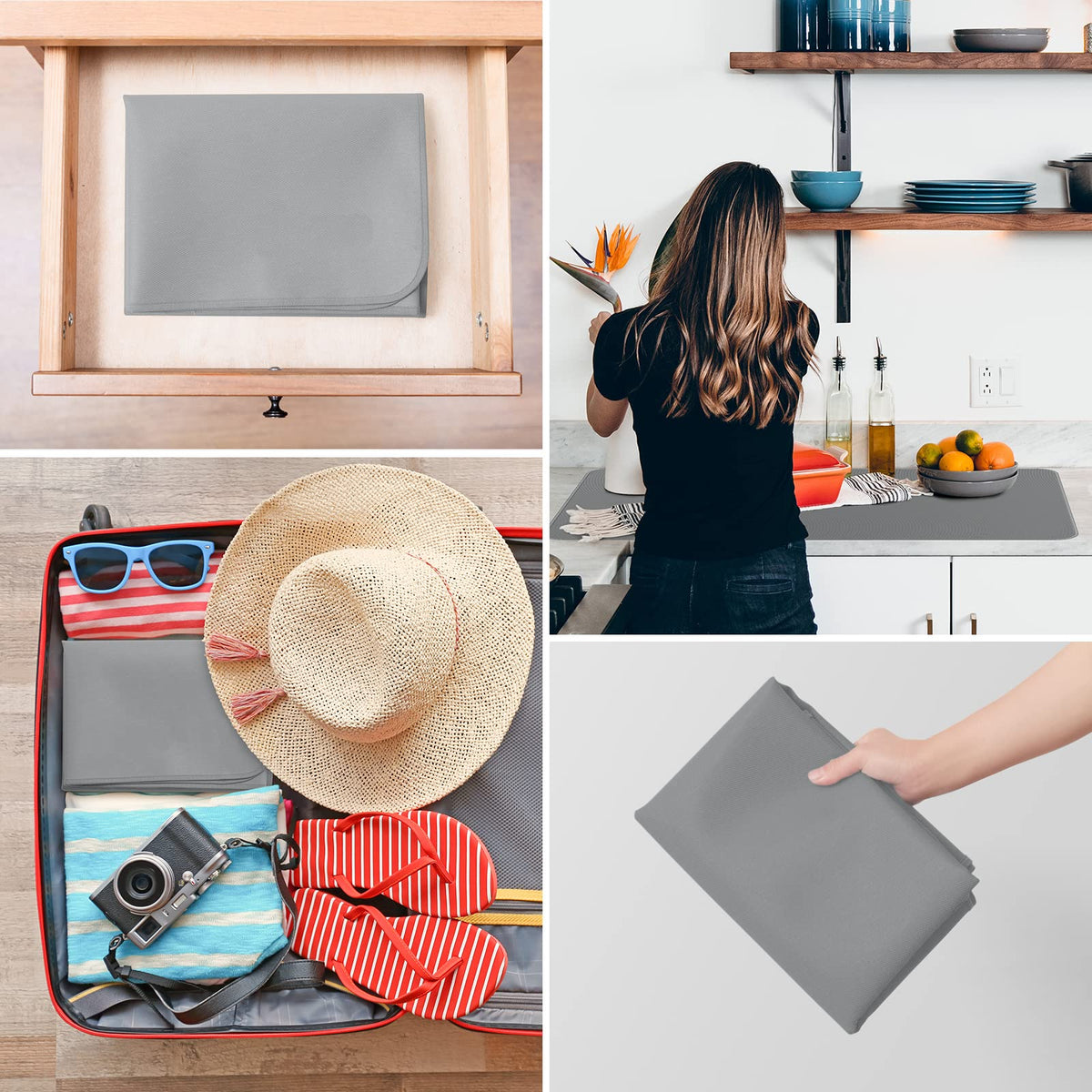 FLASLD toaster oven mat shields surfaces from heat and grease.