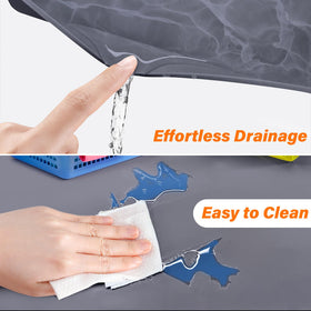 FLATO kitchen sink mat offers easy-clean protection against spills.