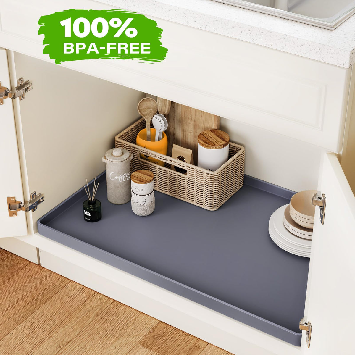 FLATO multipurpose mat suits kitchen, bathroom, pet areas for quick cleanup.