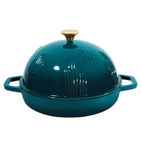 Flavehc bread oven with cloche lid for even baking and crusty results.