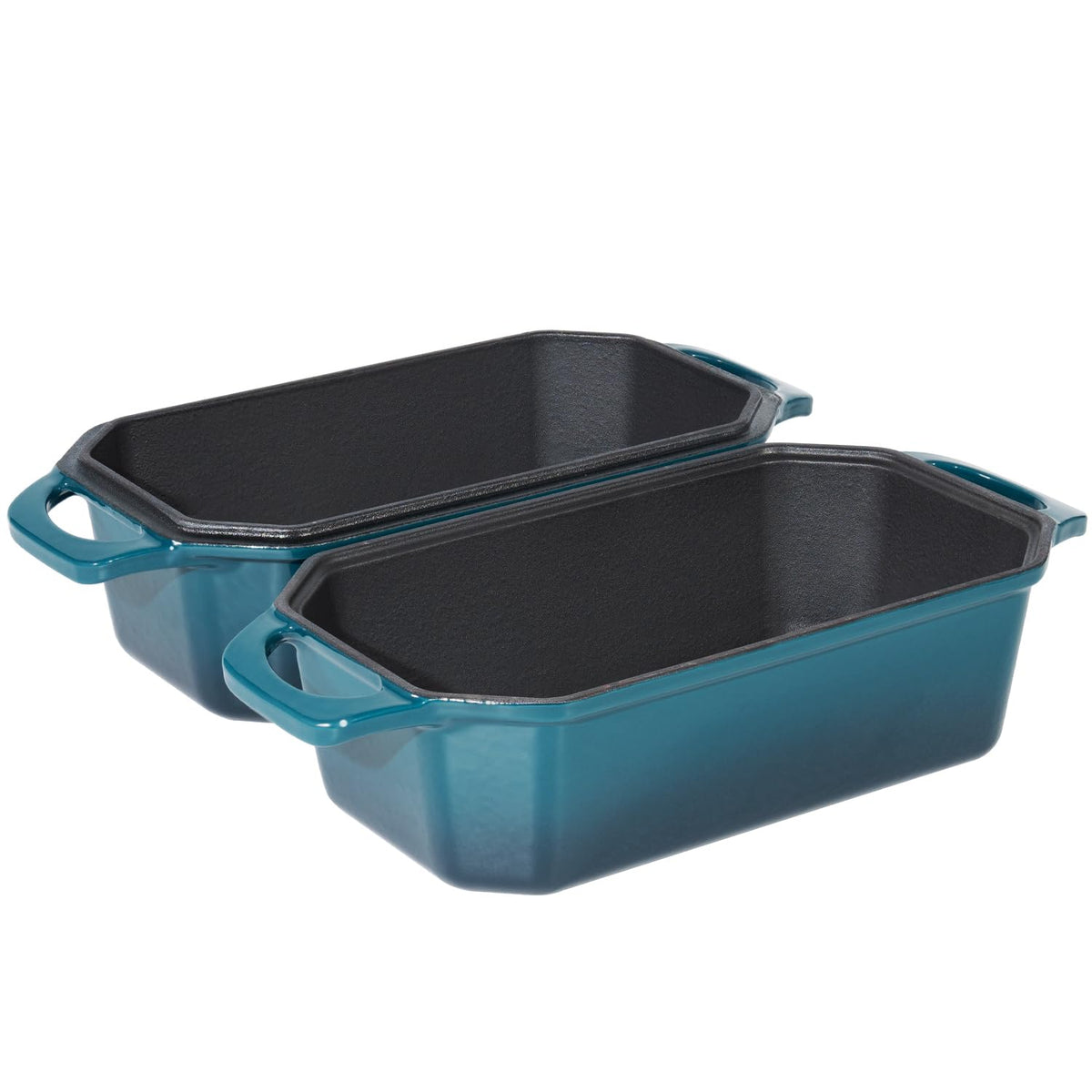 Flavehc bread pan exterior dark cyan finish for stylish storage