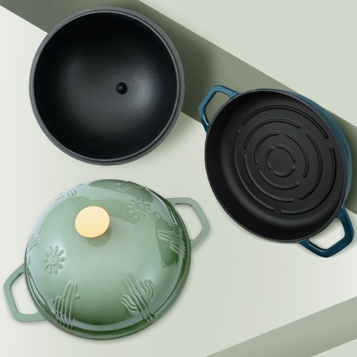 Flavehc ergonomic knobs and handles enable safe lifting.