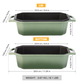 Flavehc loaf pan ergonomic handles for easy lifting from the oven