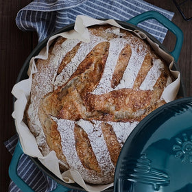 Flavehc oven tolerates up to 500°F for versatile cooking.