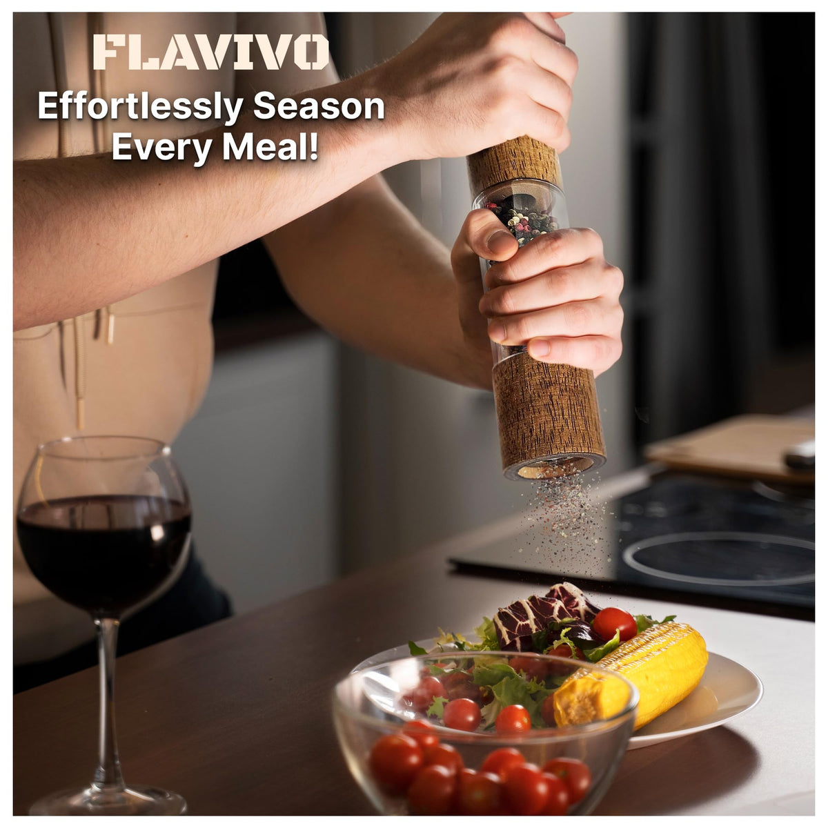 FLAVIVO refillable design makes spice replenishment quick.