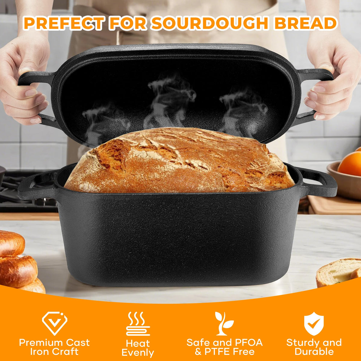 Flavorix bread loaf on display highlighting warm-table presentation