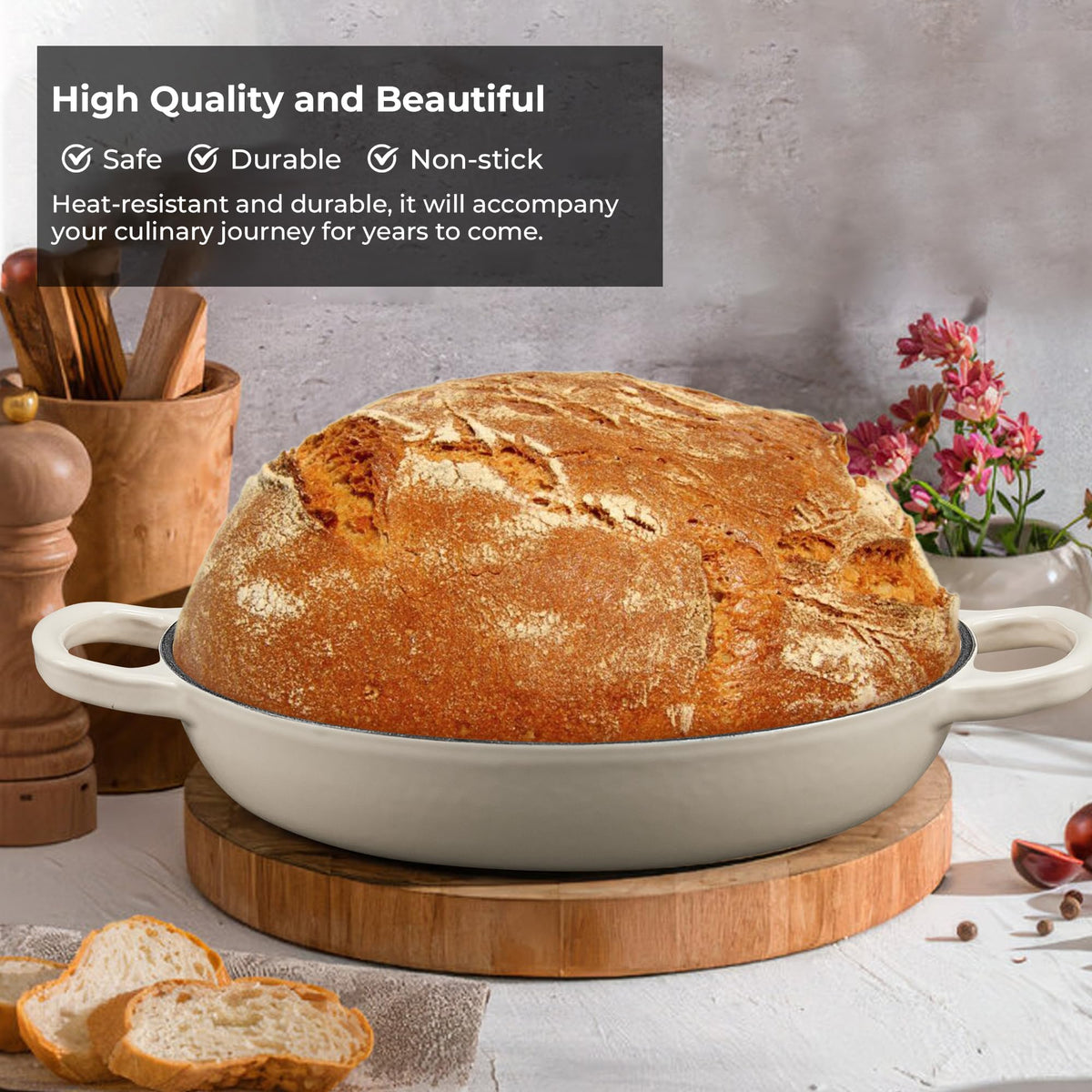 Flavorix bread pot ready on the stove for versatile cooking