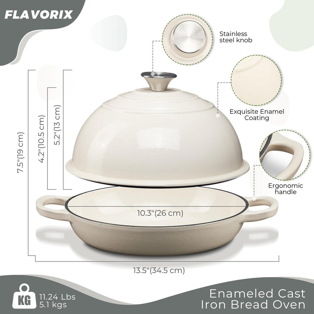 Flavorix bread oven interior showing dough rising for crust formation