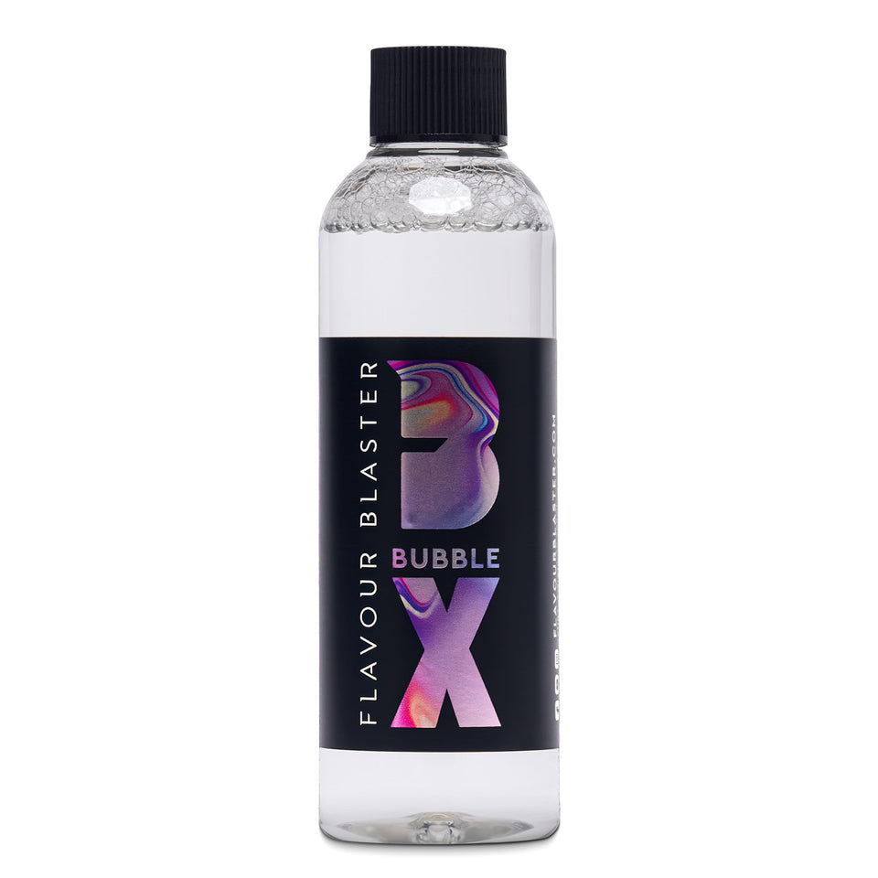 Flavour Blaster bubble mix bottle for edible bubbles to decorate cocktails.