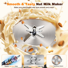 Flelano 304 stainless steel inner container with 10 blades for silky milks at home