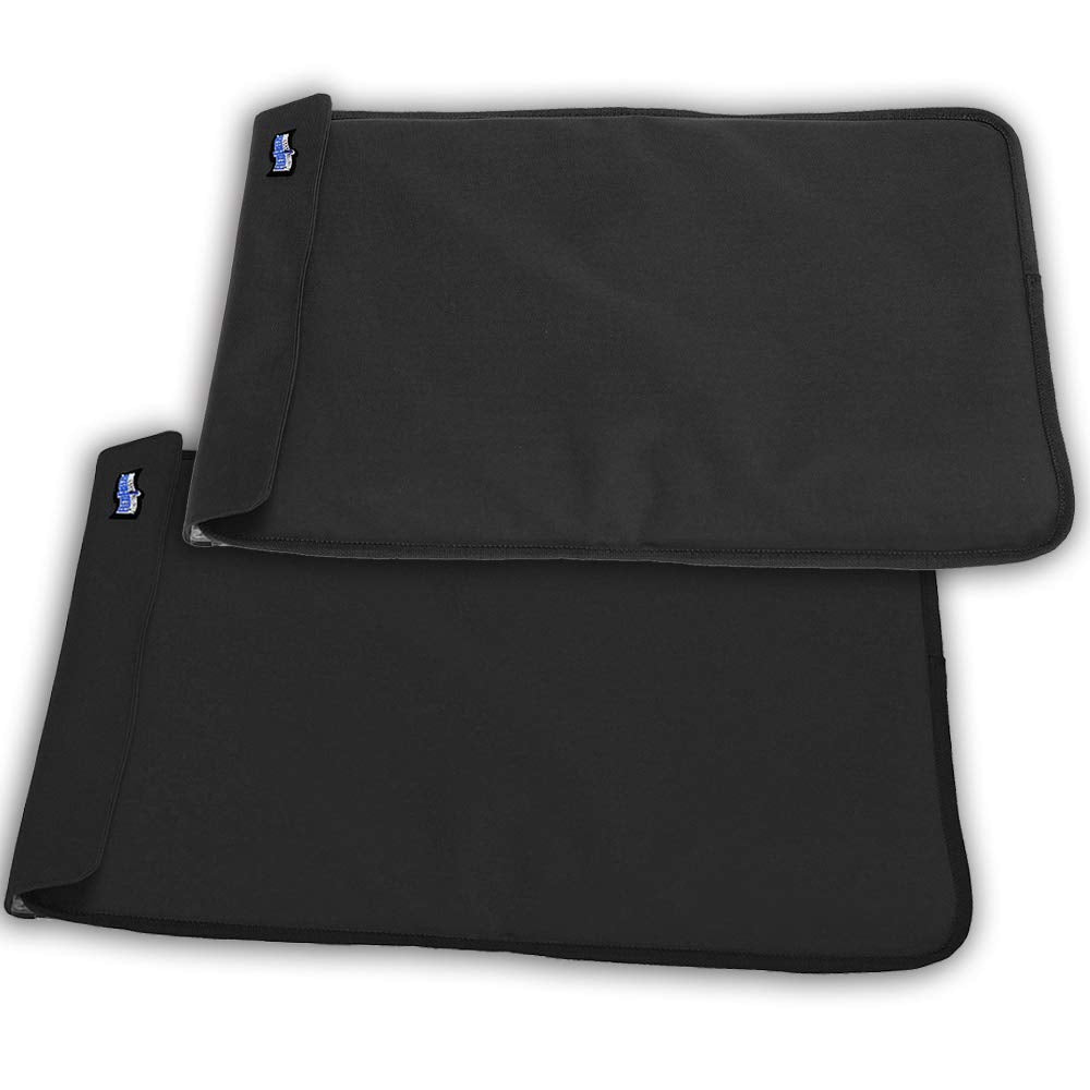 FlexiFreeze meat and cheese tray cooling on a clear-top mat prevents condensation