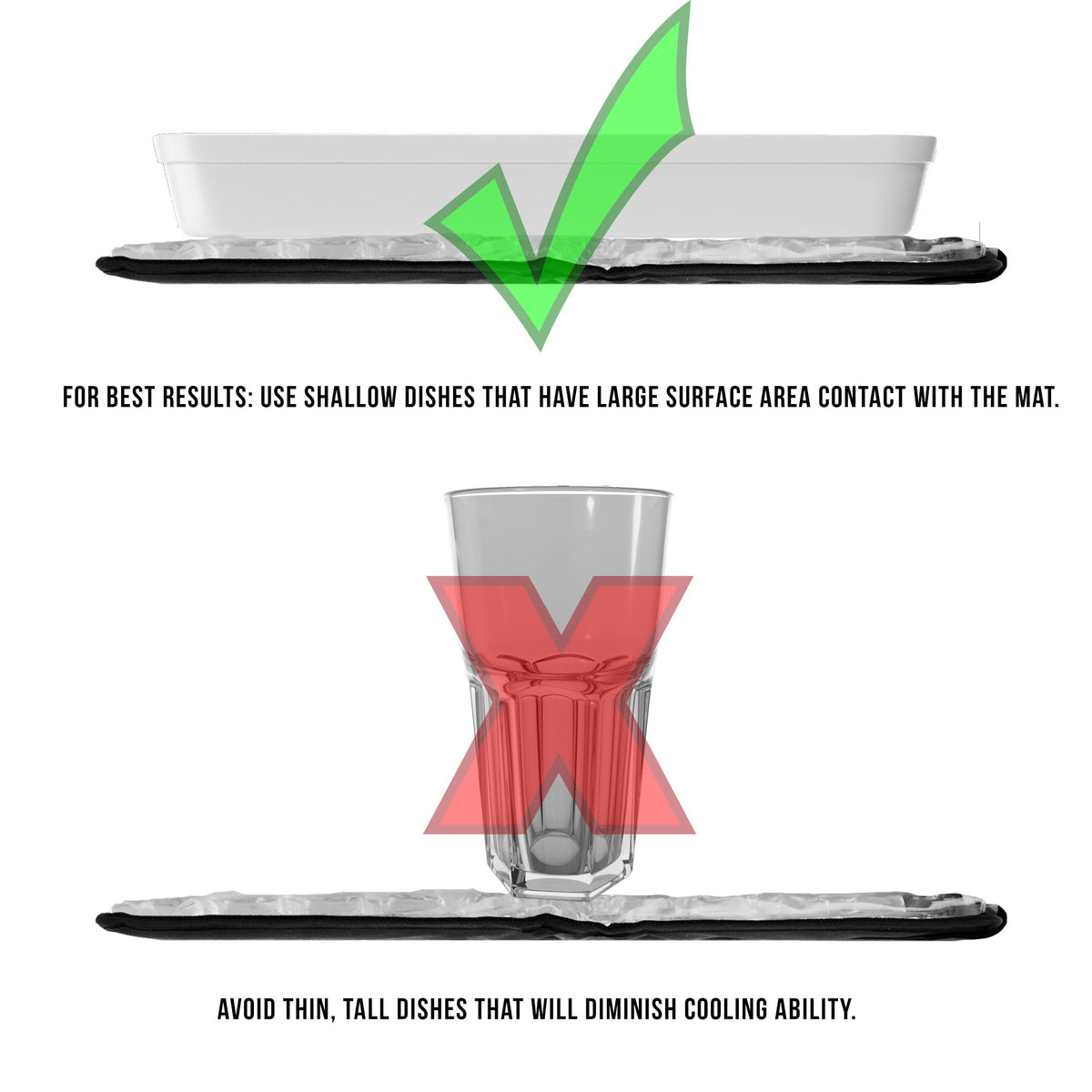 FlexiFreeze Party Mat keeps fruit trays fresh with steady chill.