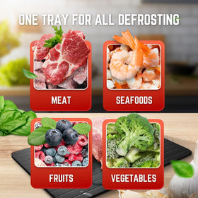Flexzion defrost tray easy-clean surface simplifies post-use washing