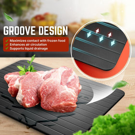Flexzion defrost tray energy-free thawing requires no electricity