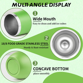 FLIFQI tumbler comes with included straw for easy sipping.