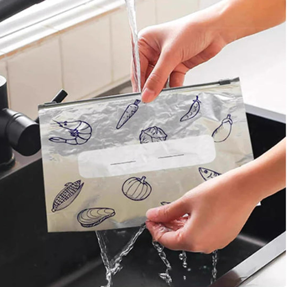Flkaskf 30-pack three sizes for flexible storage options