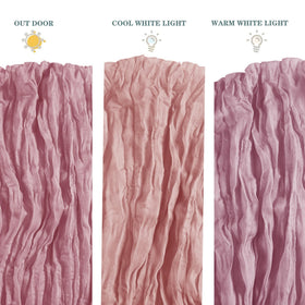 flohar cheesecloth runner near fireplace or mantel for romantic focal point