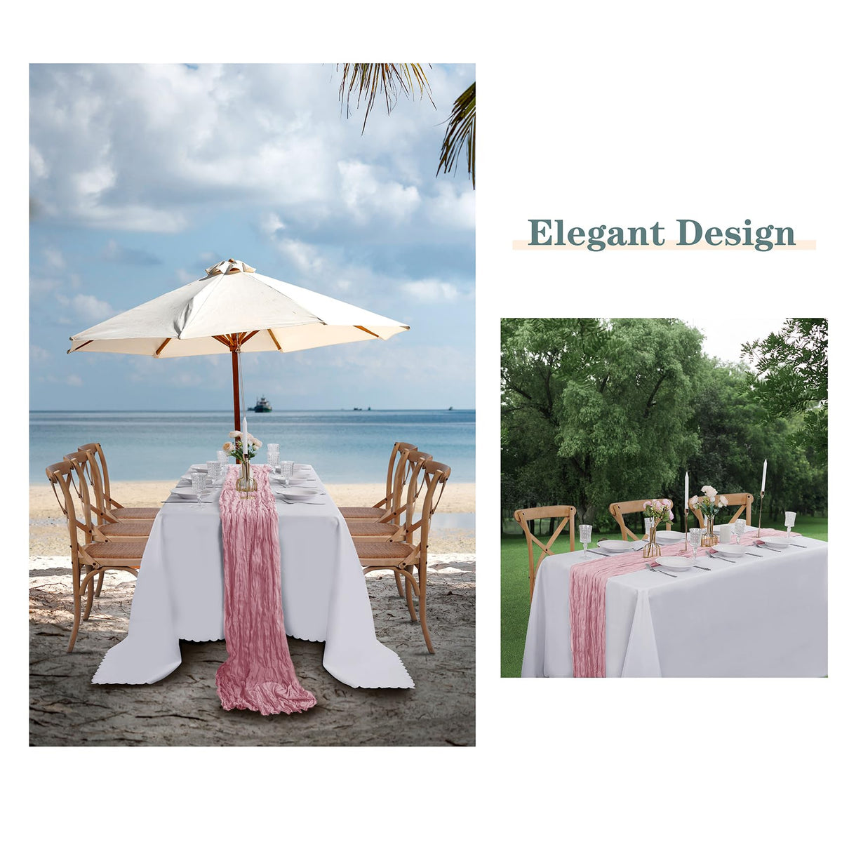 flohar pink runner on fall table to create cozy ambience