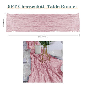 flohar six-pack cheesecloth runner laid out for rustic event setup