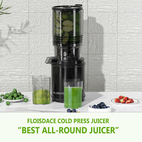 Floisdace Hands-Free Juicing Hopper enables load-and-walk-away operation.