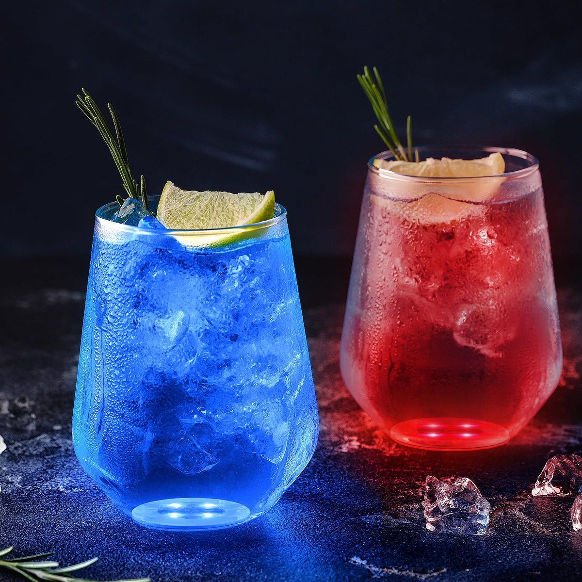 Wedding ambiance enhanced by FLOMO—YDQ LED coasters' soft glow.