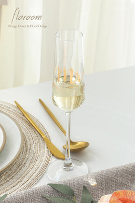 Floroom premium quality glass with slender silhouette elevating toasting moments