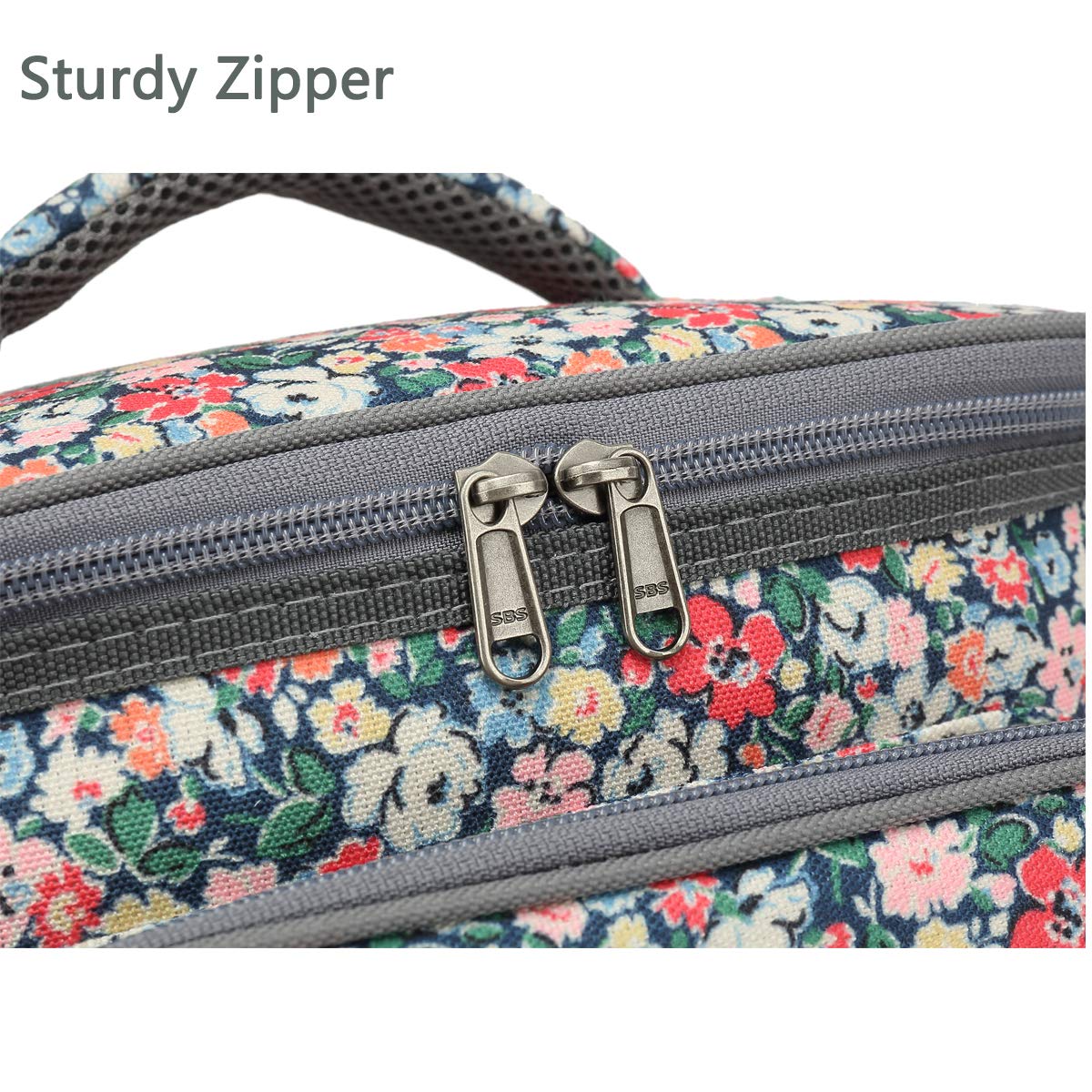 FlowFly floral lunch bag suitable for work, school, and travel.