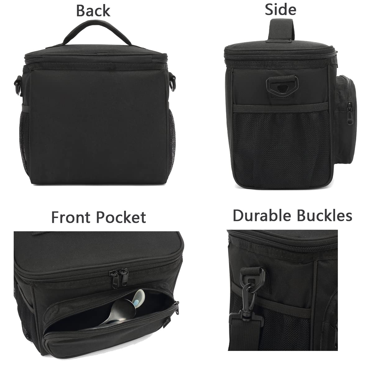 FlowFly large-capacity lunch bag fits containers, bowls, and snacks