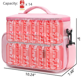 FlowFly pink insulated bag blends style with practical use.
