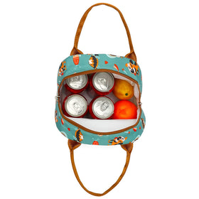 Compact foldable tote ideal for work, travel, picnics and outdoors.