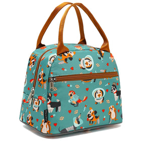 FlowFly insulated lunch cooler bag interior shows ample space for meals and containers.