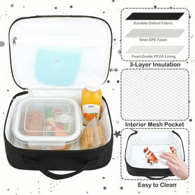 FlowFly front pocket view highlighting extra storage for dessert or notes.