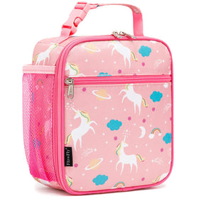 FlowFly Kids Lunch Box front view showing durable insulated exterior and easy-to-clean surface