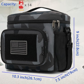 FlowFly lunch bag front pocket for quick-access essentials.