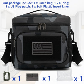 FlowFly lunch bag insulation foam demonstrates triple temperature protection.