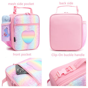FlowFly lunch bag water bottle slot keeps drinks upright